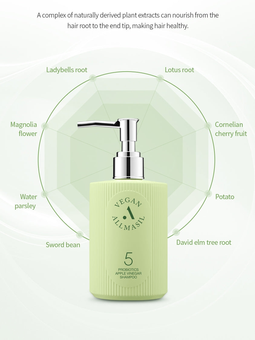 ALLMASIL 5 Probiotics Apple Vinegar Shampoo 300ml