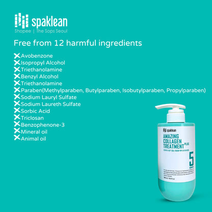 Spaklean Amazing Collagen Scalp Shampoo & Treatment Set