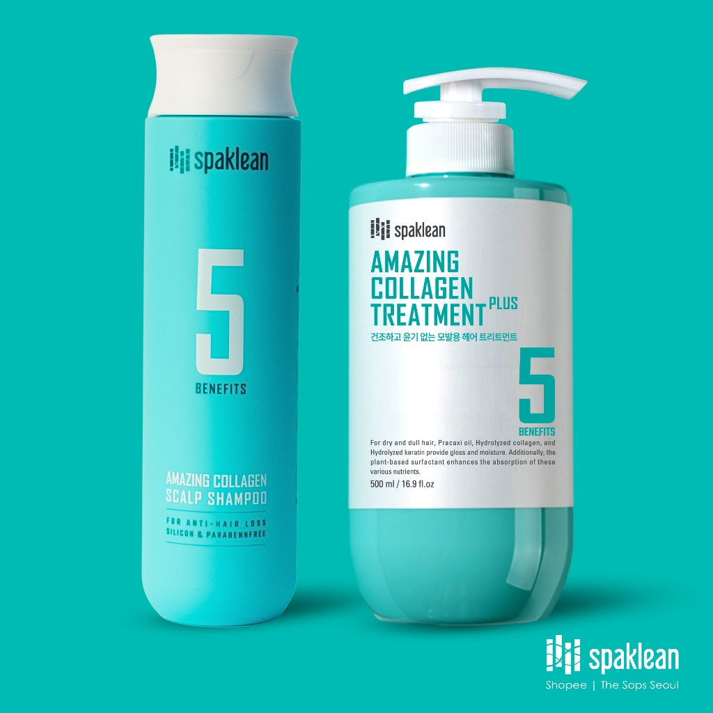 Spaklean Amazing Collagen Scalp Shampoo & Treatment Set