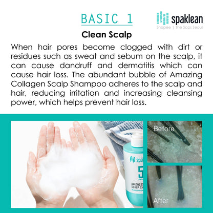 Spaklean Amazing Collagen Scalp Shampoo (500ml)