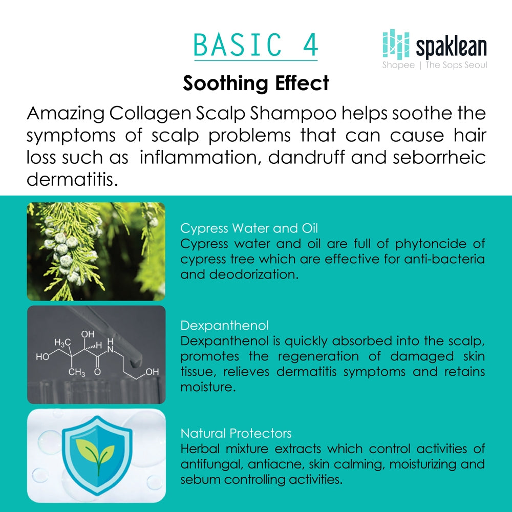 Spaklean Amazing Collagen Scalp Shampoo (500ml)