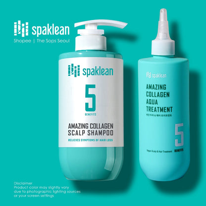 Spaklean Amazing Collagen Scalp Shampoo & Aqua Treatment Set