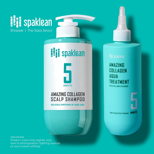 Spaklean Amazing Collagen Scalp Shampoo & Aqua Treatment Set