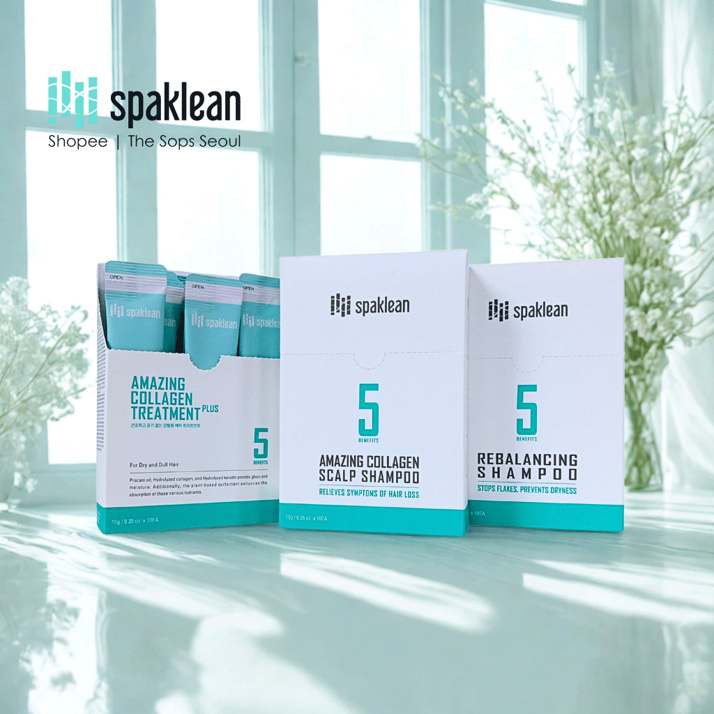 Spaklean Shampoo & Treatment Travel Kit (Sachet Packaging)