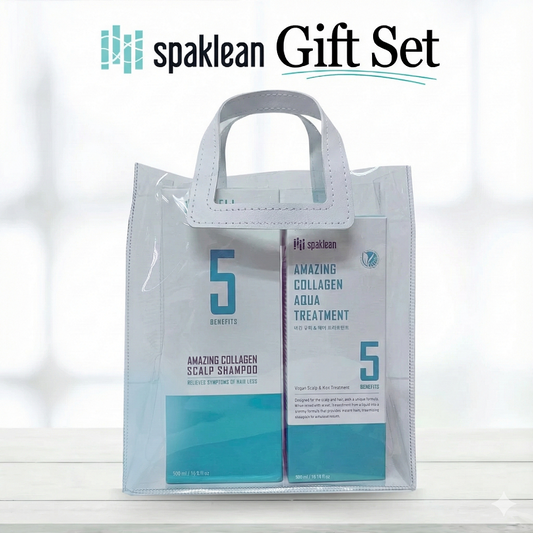 Spaklean Amazing Collagen Scalp Shampoo & Aqua Treatment Set